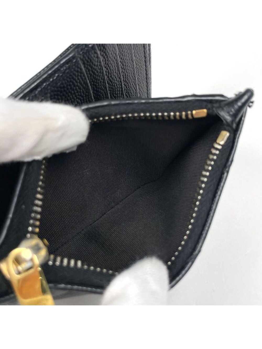 Saint Laurent Bifold Wallet Leather Black - Picture 7 of 8